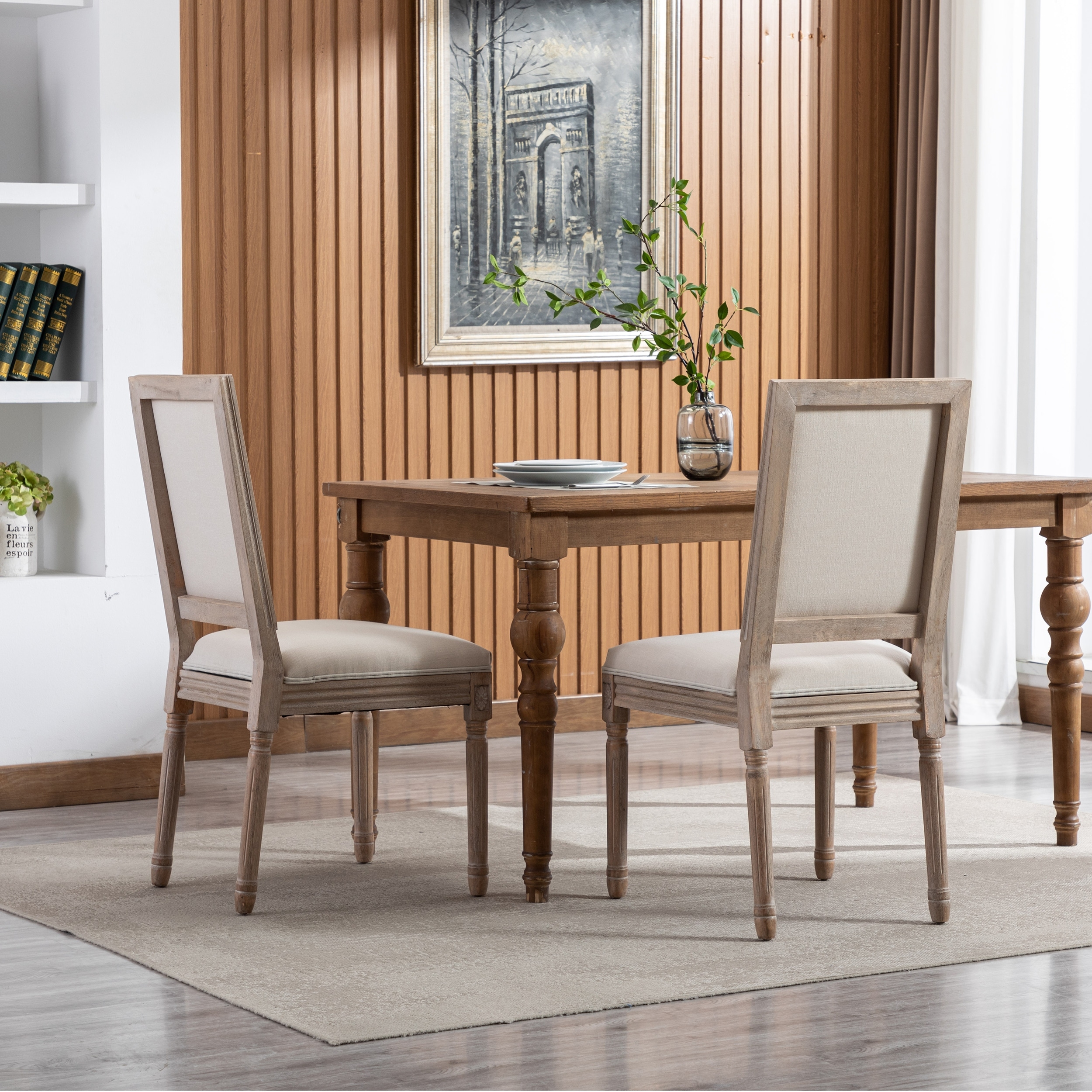 Cream beige online dining chairs